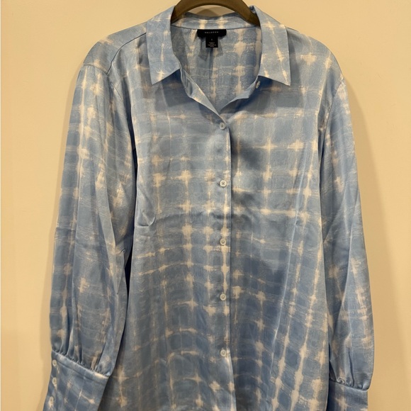 Print Button-Up Shirt Halogen-NWT SIZE: LARGE - Picture 5 of 5
